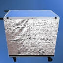 Silver Mesh Marquee Side Wall